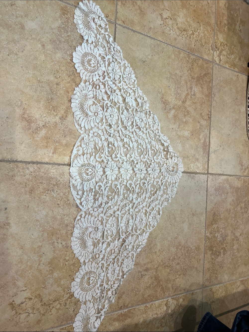 Delicate White Crochet Lace Accent